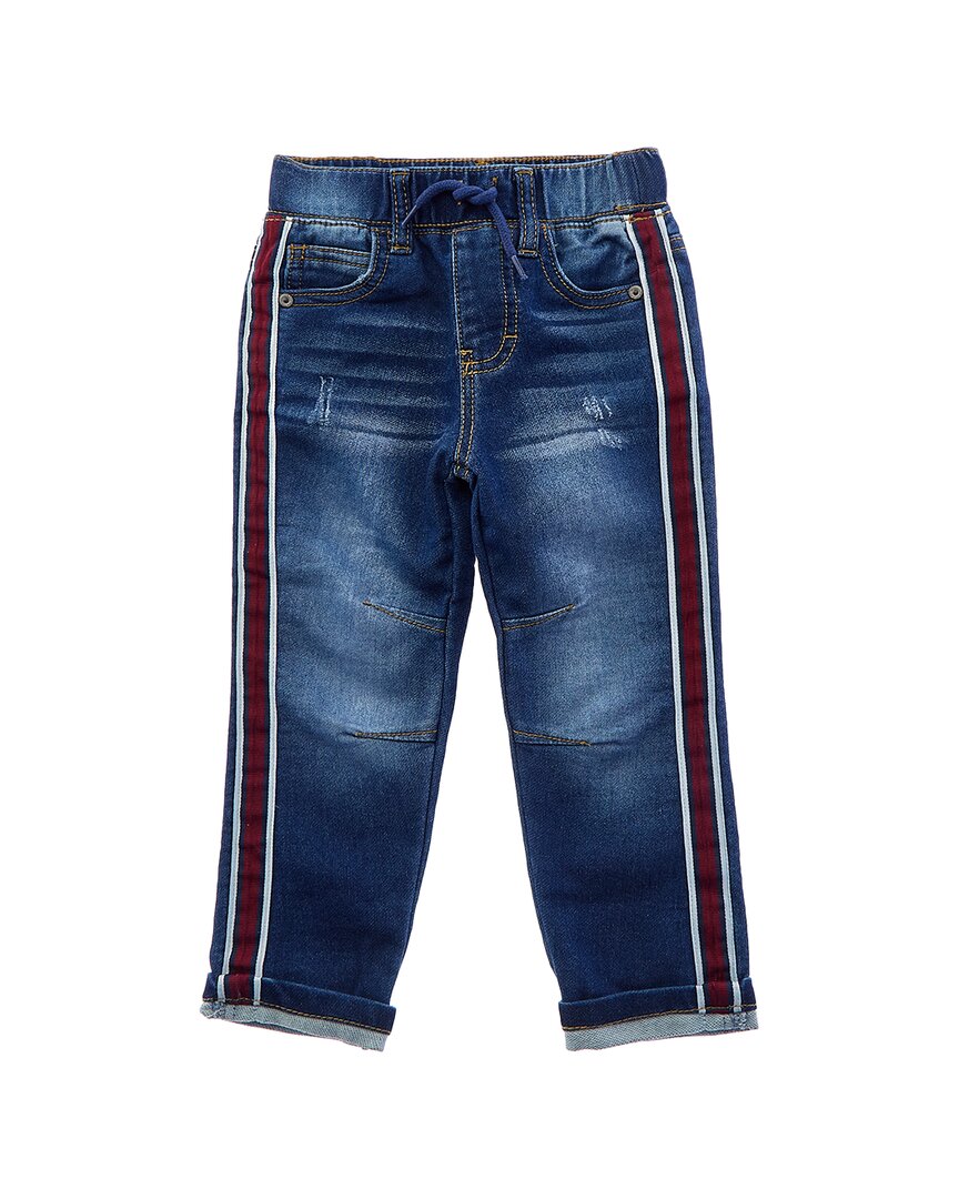 Flapdoodles boys Taping Denim Jean, B5, Blue
